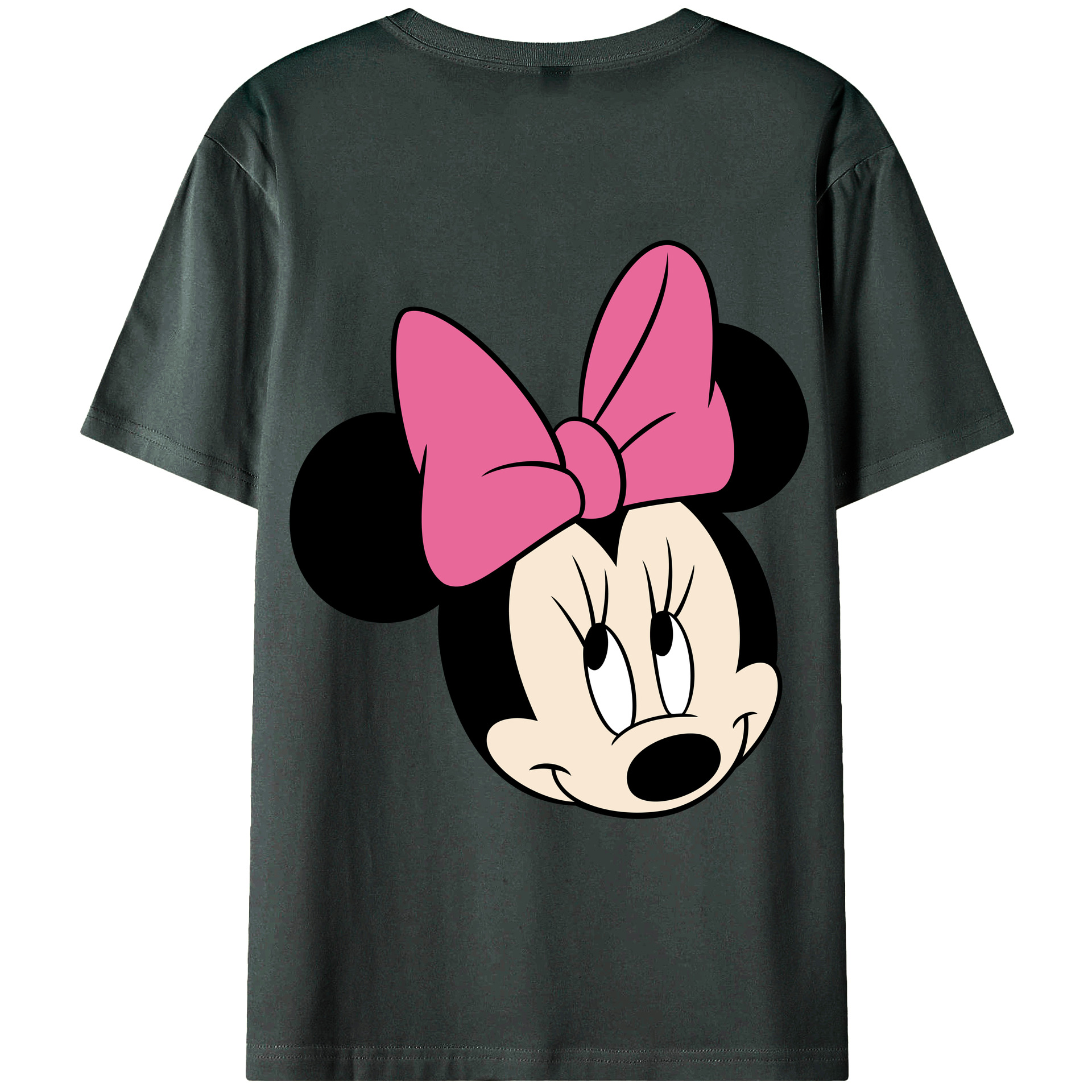ミッキーマウス Mickey Mouse 綿100％ メンズ半袖Tシャツ（バックプリント） 通気性